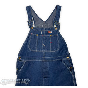 VTG 90s Dickies Carpenters Work Wear Denim Overalls 38X32 Made USA vintage blue